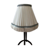 Retro lampshade with pleated effect and fringes