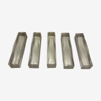 Set of 5 plexiglass knife holders