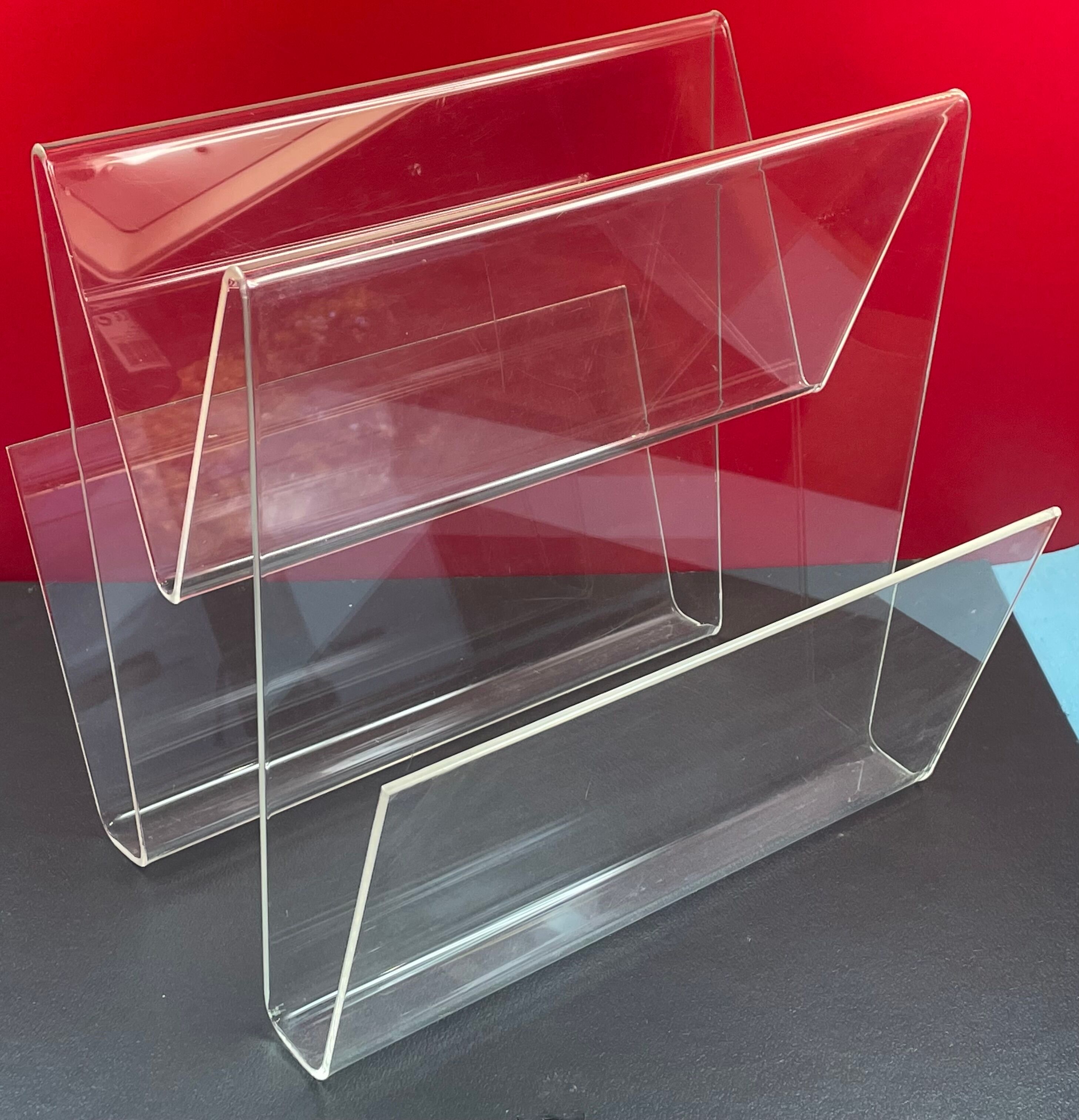 Door magazines in transparent Altuglas around 1970