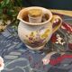 Vintage stoneware rosé pitcher
