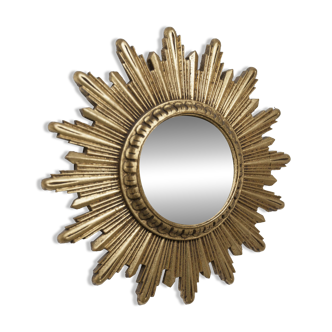 Vintage 1970s convex witch's eye sun mirror