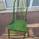 Lot de 6 chaises de bistrot baumann eden terrasse verte bois - vintage