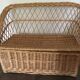 Coffre en osier banc pour enfant