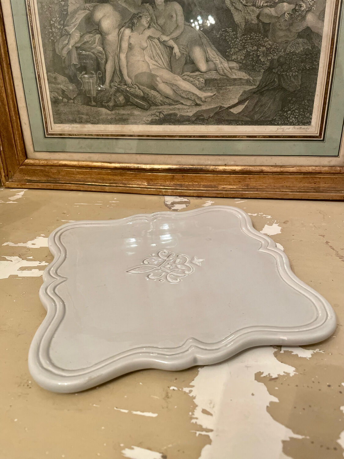 Shabby chic ceramic top