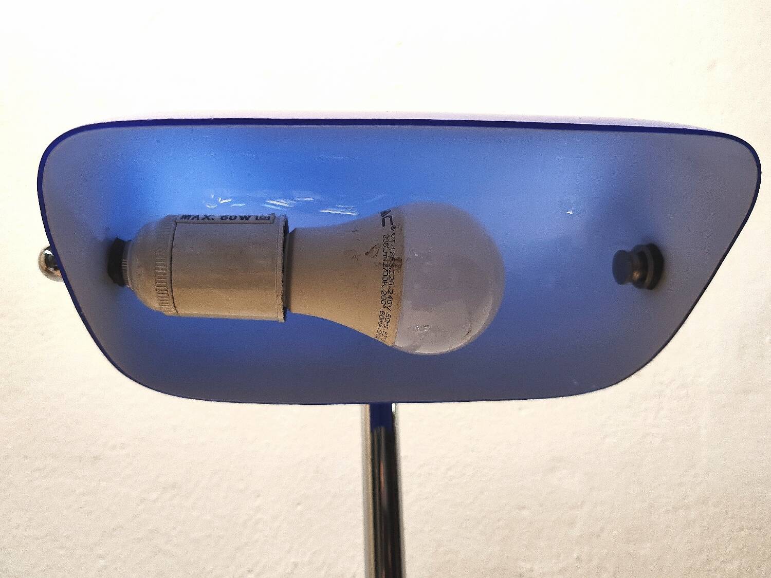 Blue banker's lamp