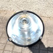 Industrial Workshop Pendant Lamp in Vintage Metal and Glass
