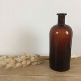 Amber glass apothecary bottle