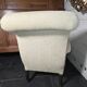 Napoleon III crapaud armchair with a reclined backrest