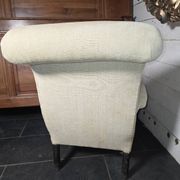 Napoleon III crapaud armchair with a reclined backrest