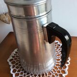 Ancienne cafetière complète en aluminium le trèfle manche bakélite