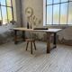 Table de ferme travail pin 1950 220cm