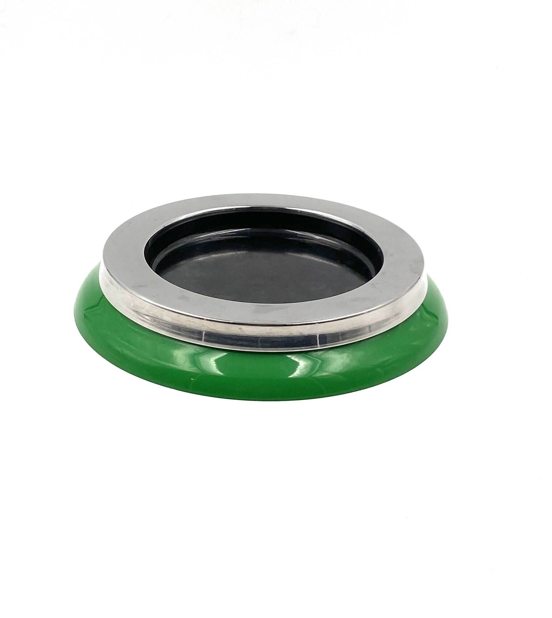 Sergio Asti, mod.4635 green ashtray / catchall, Kartell Italy 1967