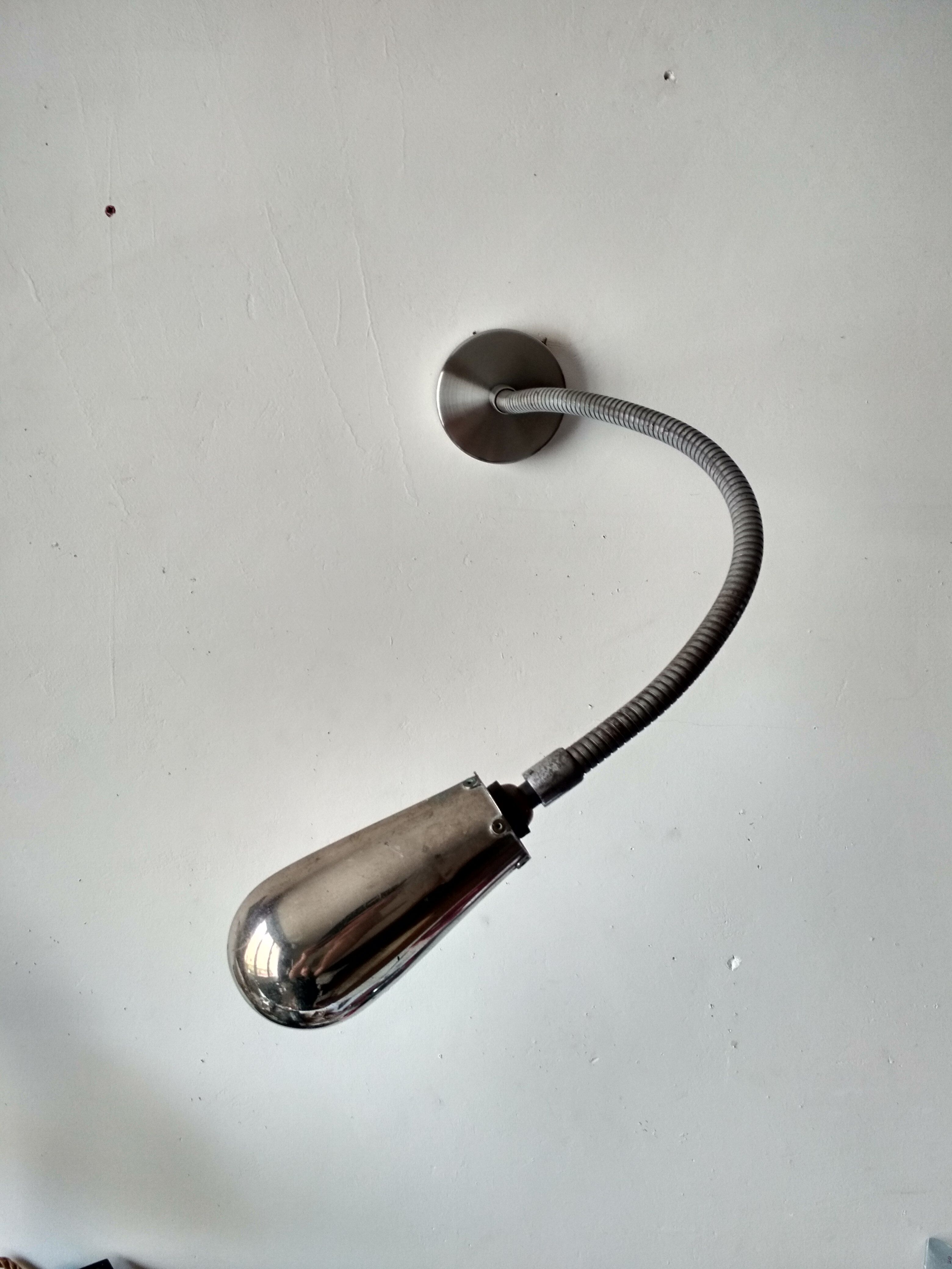 Industrial wall lamp office - flexible rod