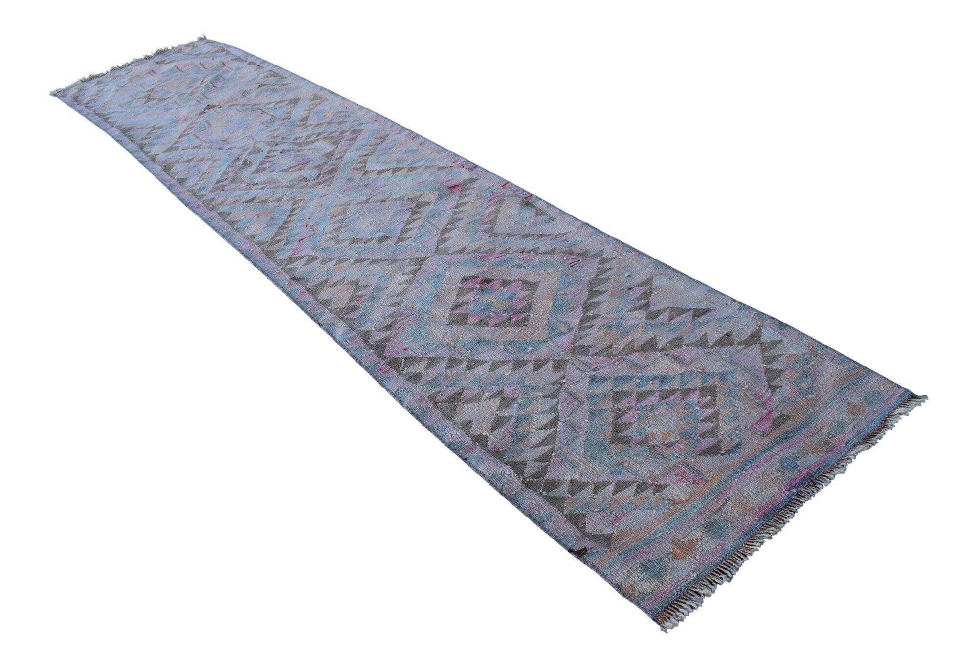 Vintage Turkish hallway rug 76x350 cm