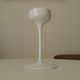 Vintage Scandinavian Ikea candlestick in Opaline.