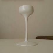Vintage Scandinavian Ikea candlestick in Opaline.