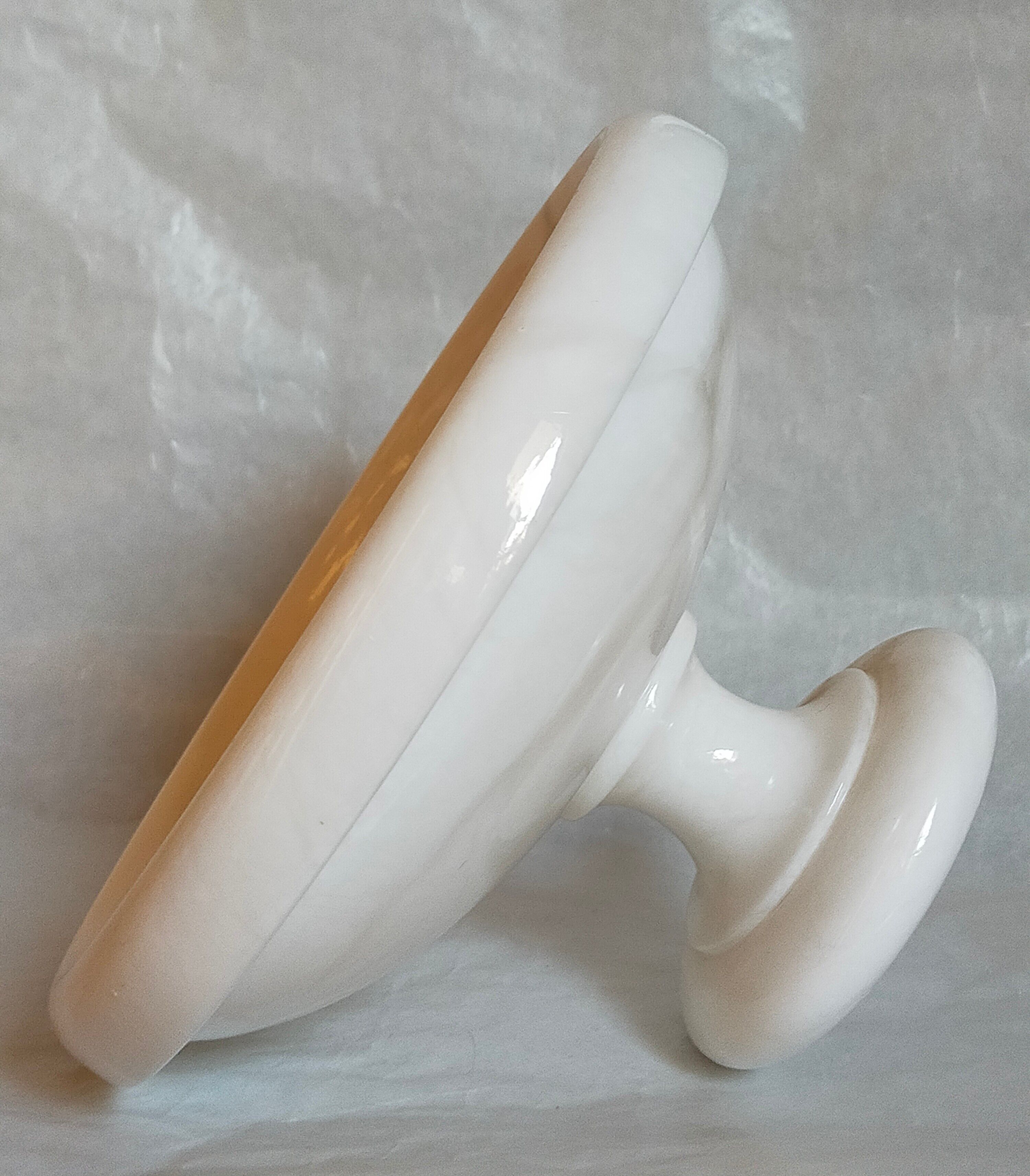 Standing cup in old white marble
