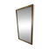 Textured embossed metal wall mirror with bevelled mirror.