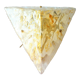 Murano glass ceiling lamp, Maestri Vetrai, mid century, triangle, gold, gilded