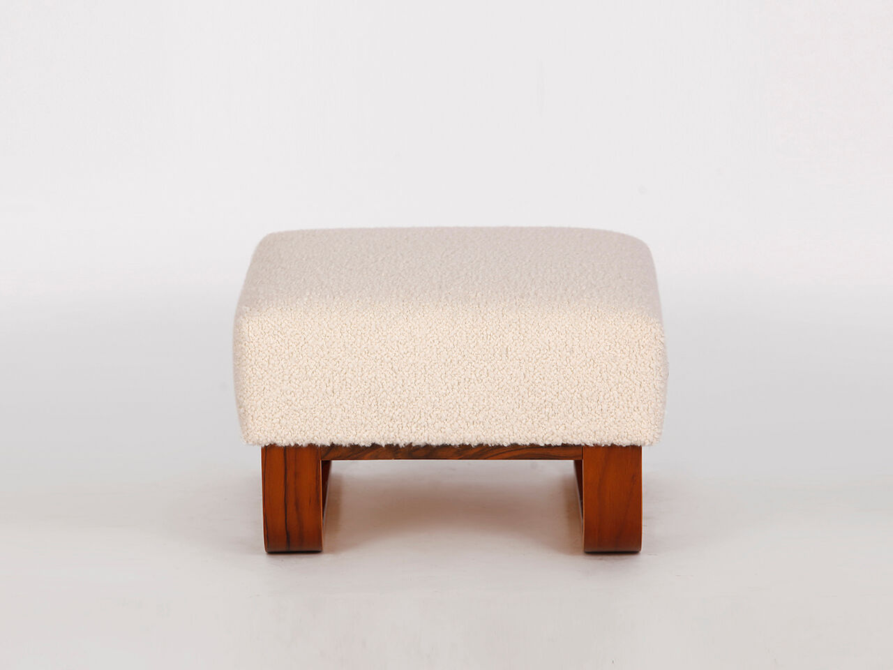 Boucle Bench Stool Footstool, 1960s