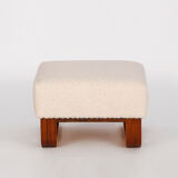 Boucle Bench Stool Footstool, 1960s