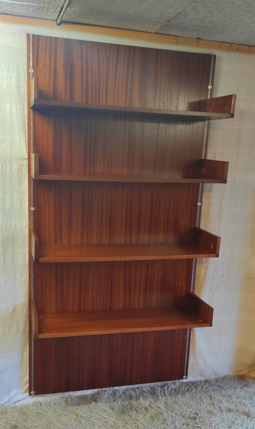 Hanging wall bookcase - mid 20th century