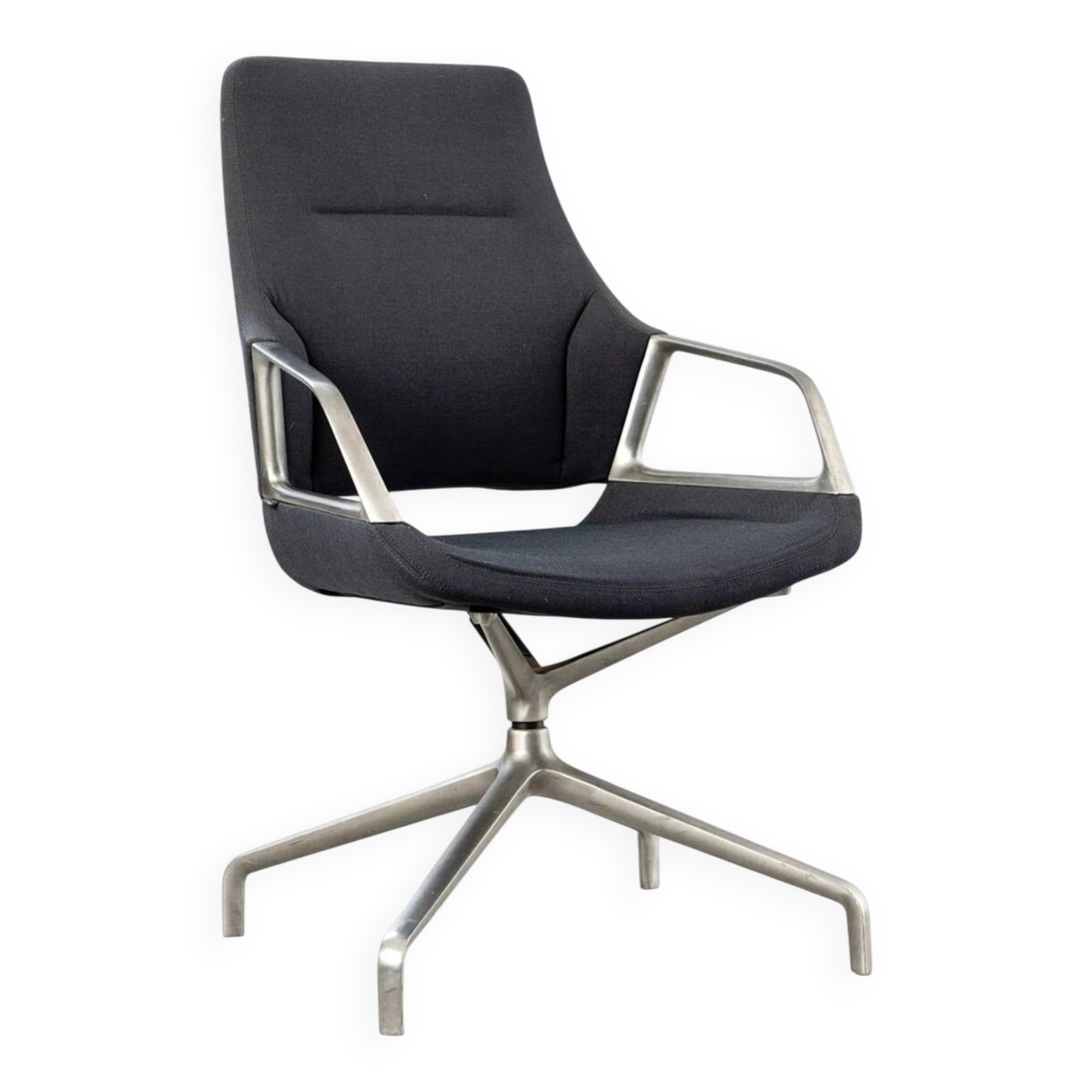 Wilkhahn Graph 3015 office chair in aluminium and fabric