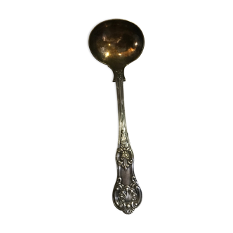 Small silver metal ladle