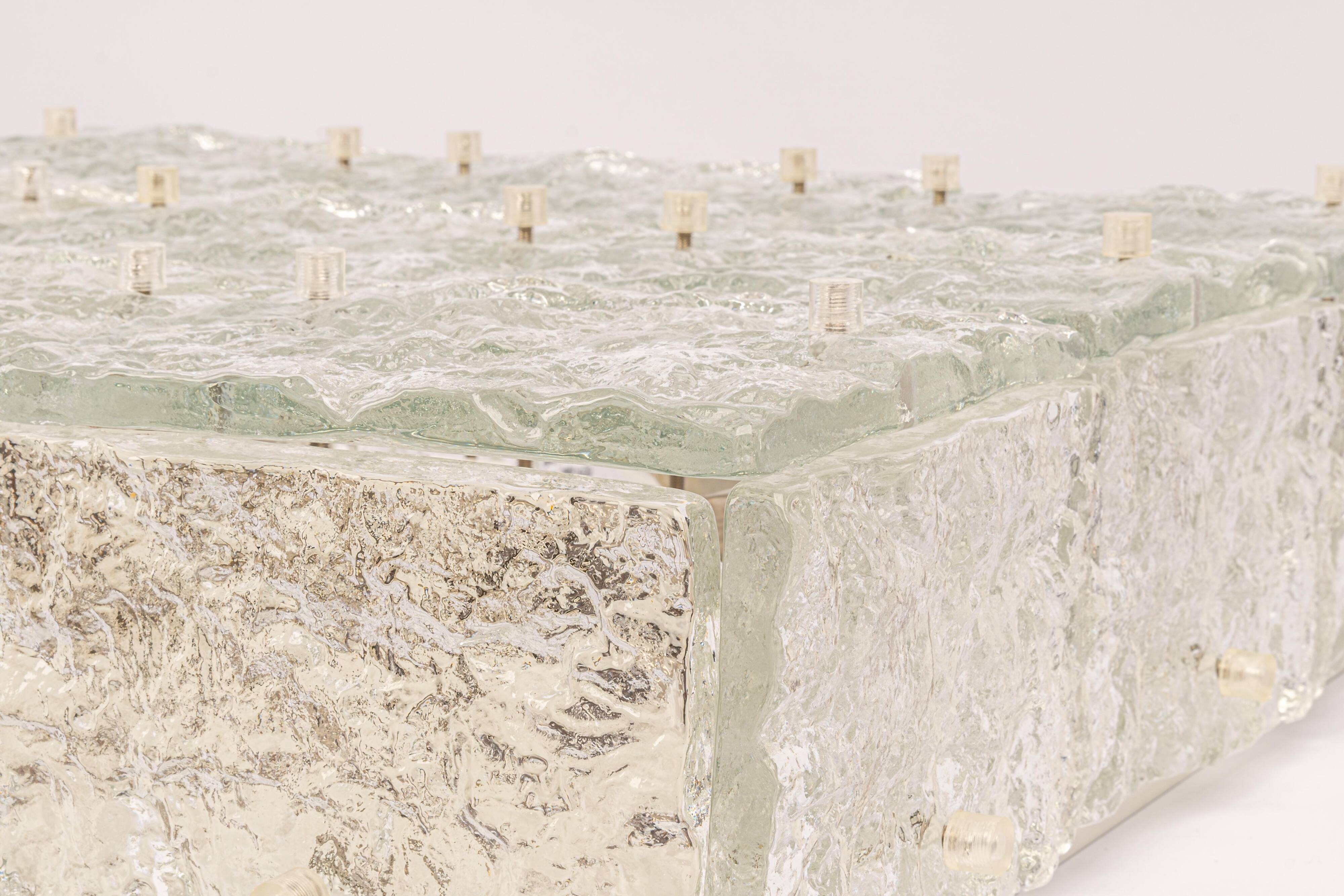 Murano glass ceiling lights by Kalmar, Austria, 1960s