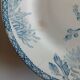 Shallow dish on a foot, iron earth, Creil and Montereau late 19th century