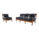 Set of vintage brutalist sofa's, 1970s