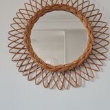 Wicker mirror