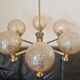 Mid-Century Brass Sputnik Chandelier, Germany, 1970s