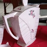 Pink Art Deco coffee service Victoria Porcelain Bohemia – 12 cups – years