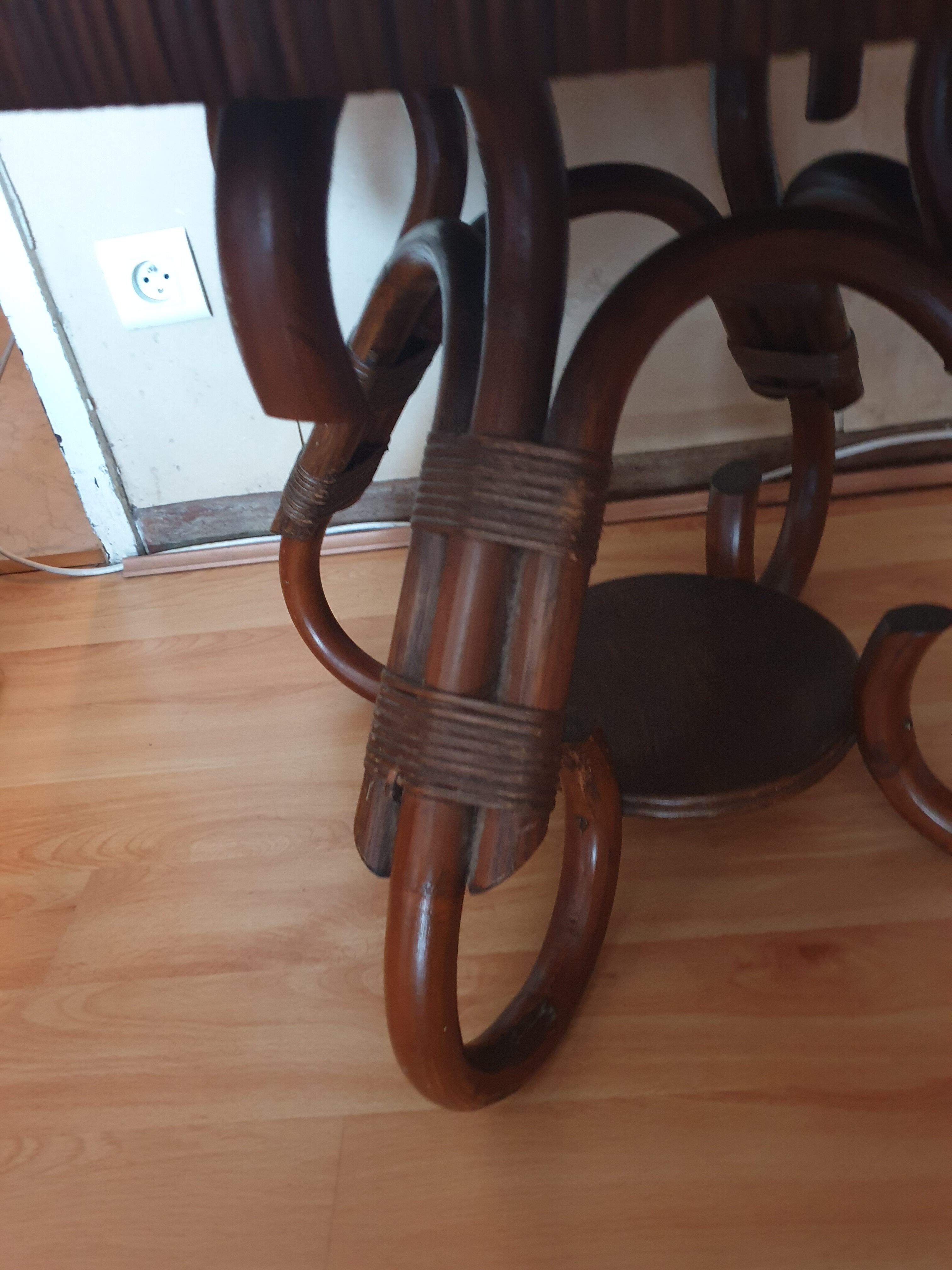 Rattan coffee table and you 60s