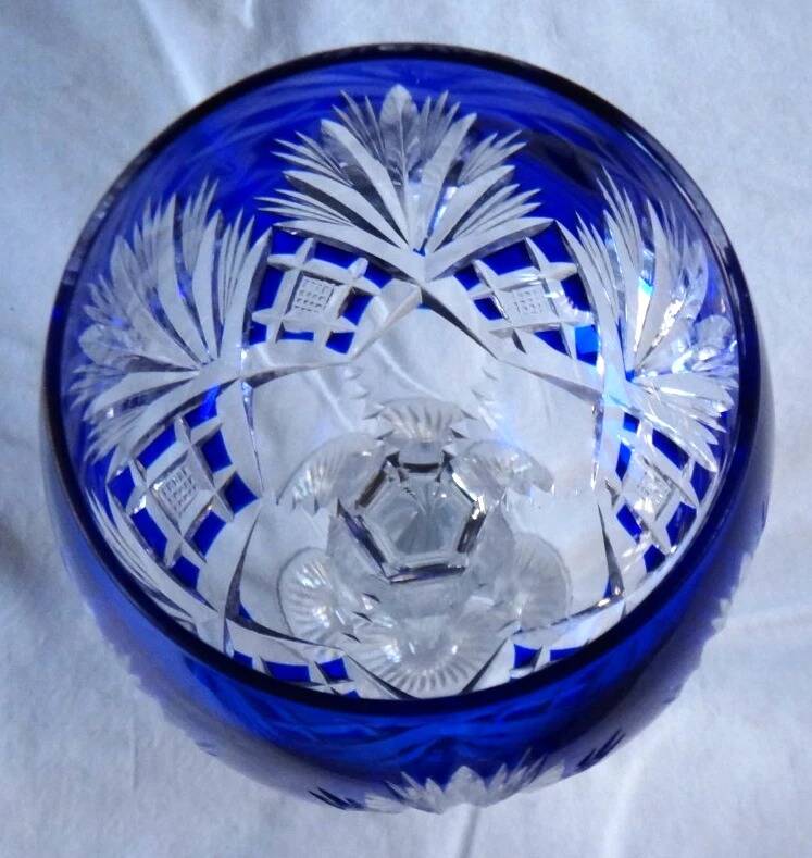 SAINT LOUIS 6 RHINE ROEMER WINE GLASSES SHAPE 229 DOUBLE CRYSTAL - 19.5 c