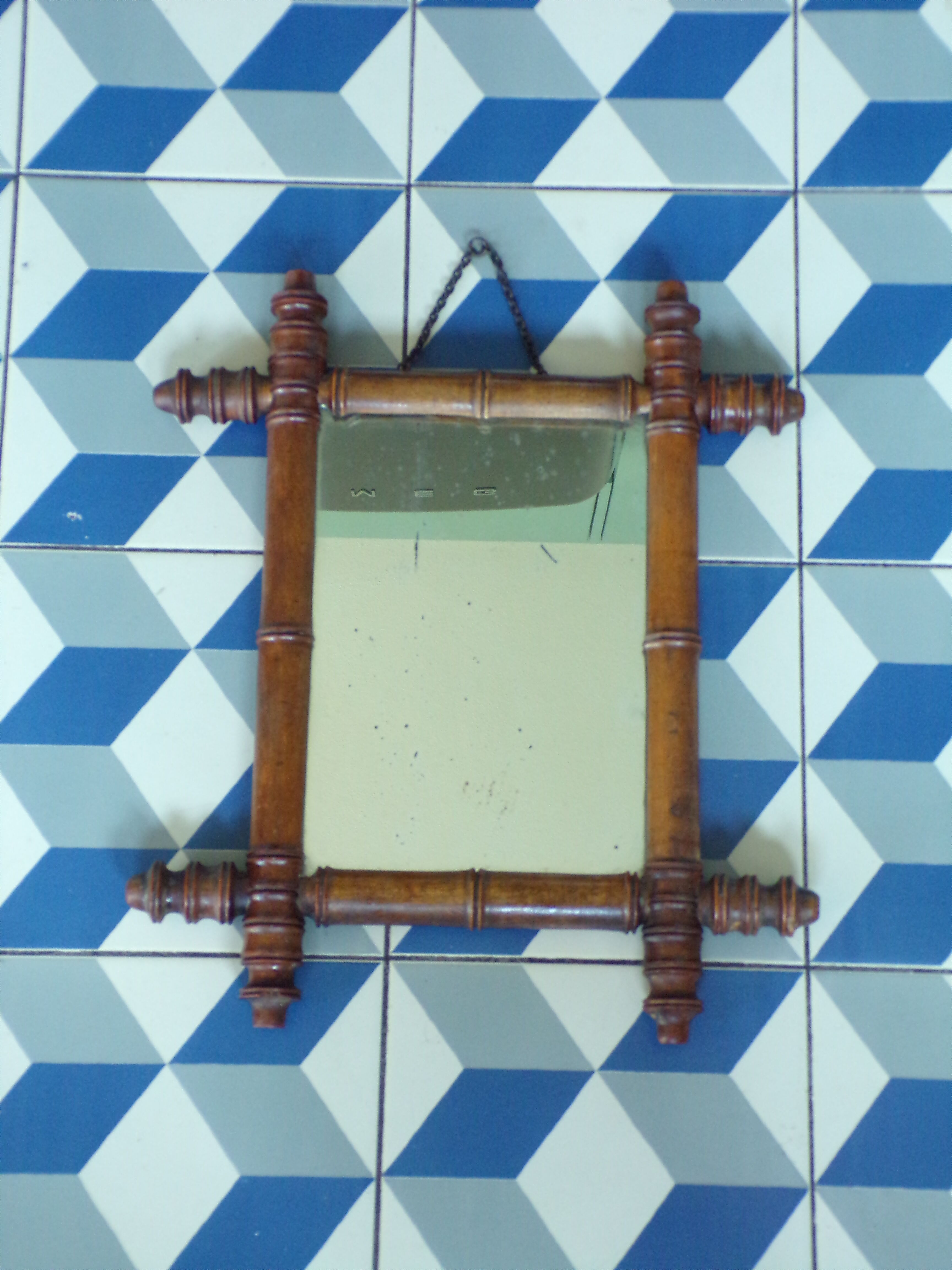 Mirror imitation bamboo frame