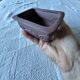 Rectangular cascade bonsai pot unglazed ceramic