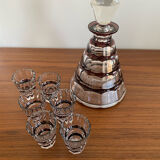 Val Saint Lambert crystal liqueur service