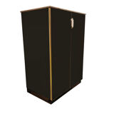 Black glass  bar, 1970s