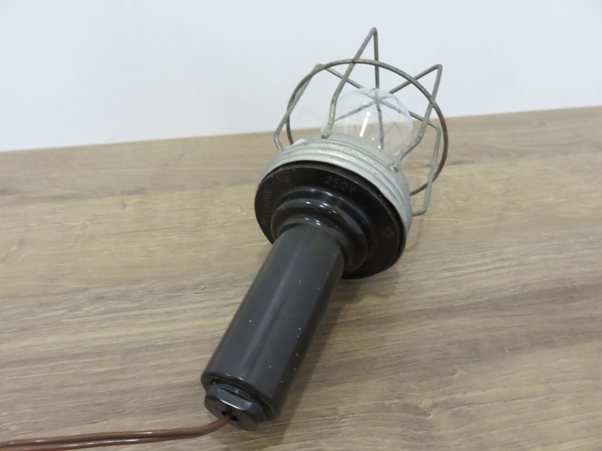 Bakelite and metal workshop hand lamp years 60/70