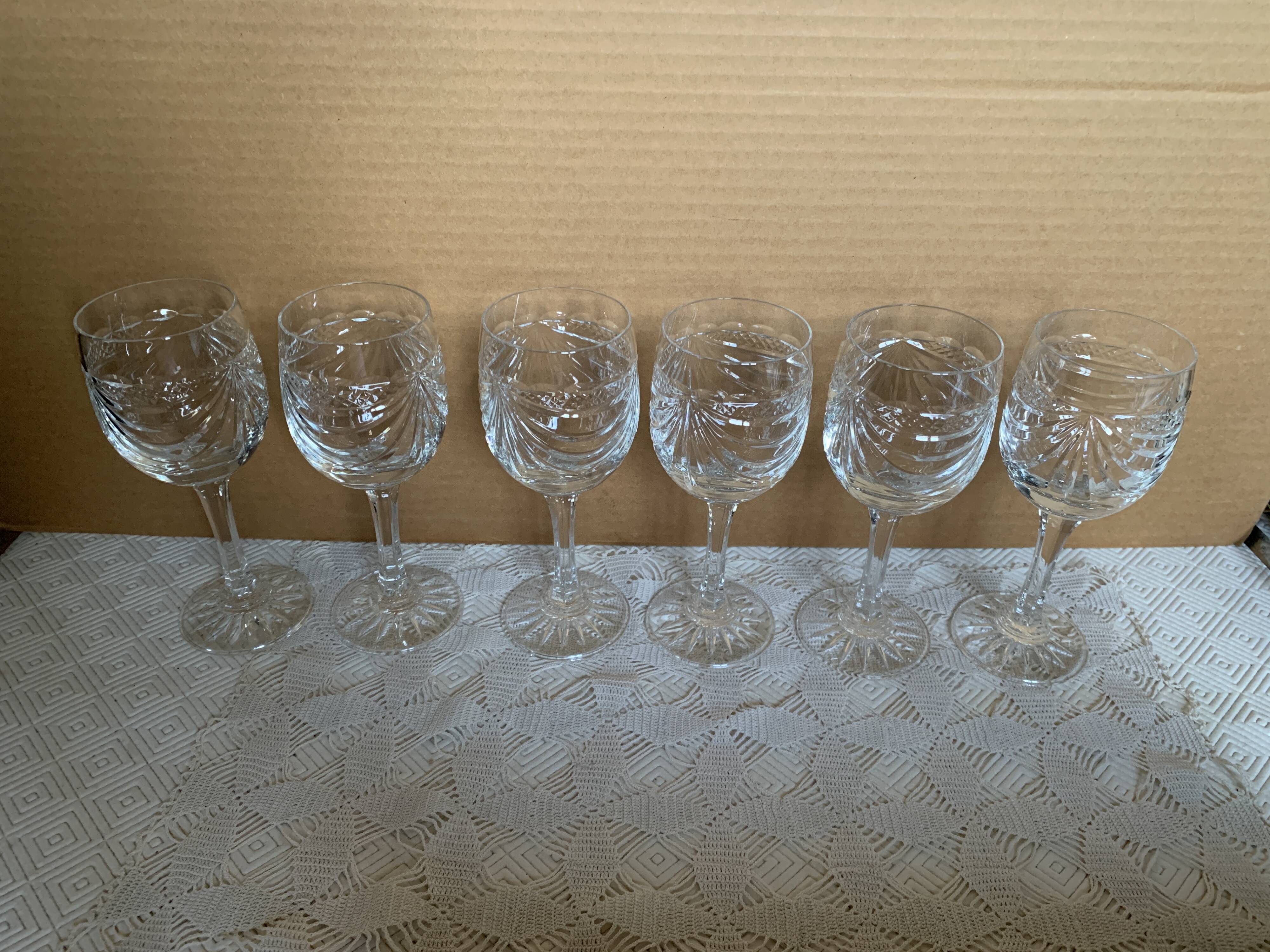 Crystal wine glasses