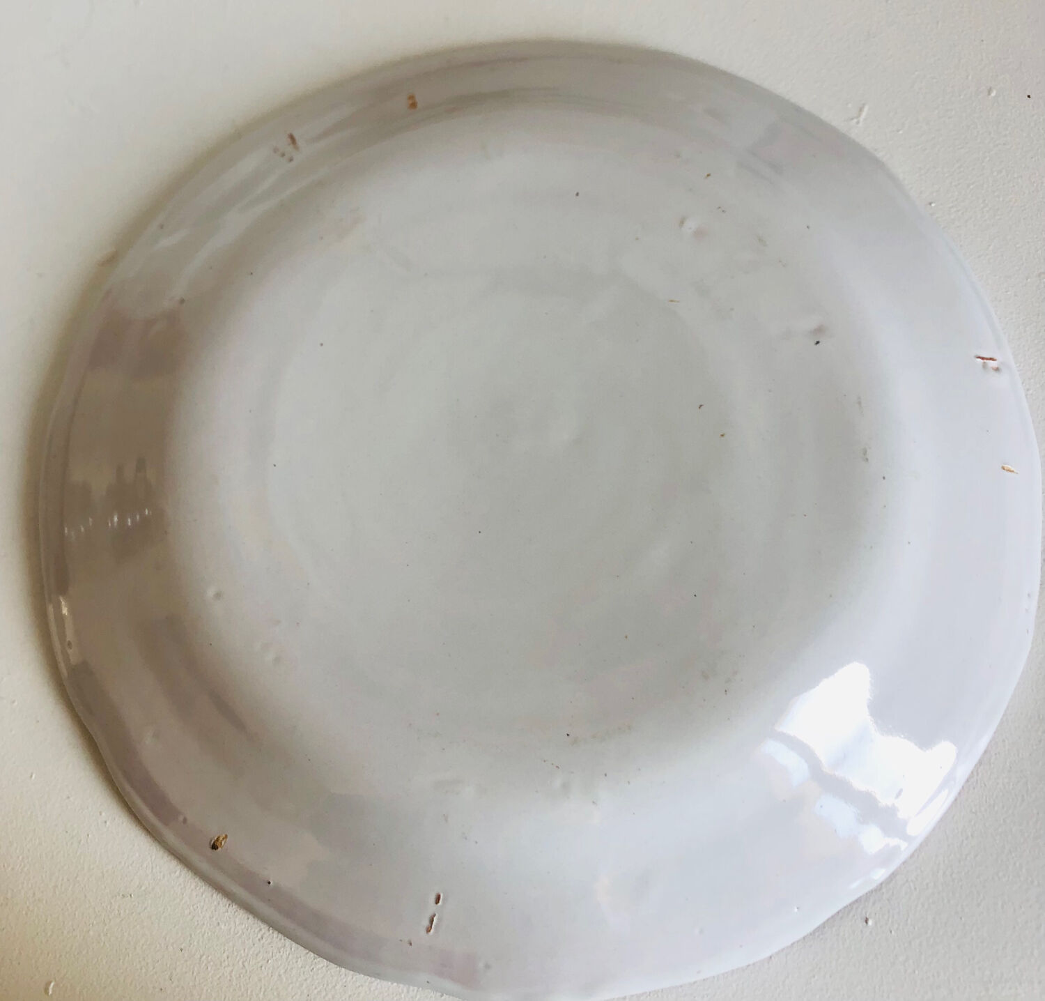 Pair of plates Les Islettes with bouquet and peacock