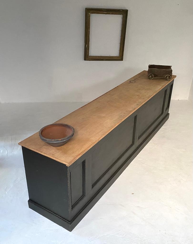 Antique victorian shop counter