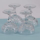Set of 4 glass glasses