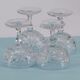 Set of 4 glass glasses