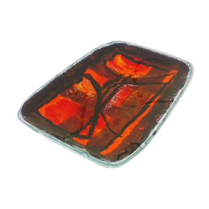 plat céramique, décor