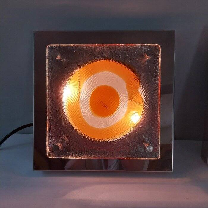 Pair of Italian Mazzega glass wall lights