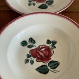 5 Bagatelle Digoin soup plates