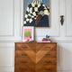 Commode en bois vintage années 50